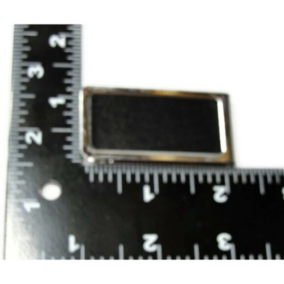 Money Clip Stainless Steel Black Leather Insert Credit Card Cash ID Holder - Picture 7 of 9